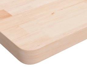 Bancada retangular 100x60x(73-99,5) cm madeira carvalho maciça