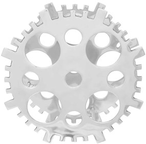Suporte para Vinho Prateado 15.4x5.5x15.4 polegadas Alumínio