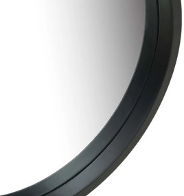 Espelho de parede com alça 40 cm preto