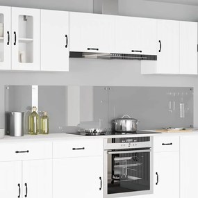 vidaXL Proteção de Cozinha 2 pcs Cinzento-claro 120 x 50 cm