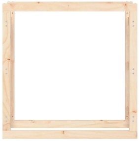 Suporte para lenha 100x25x100 cm pinho maciço