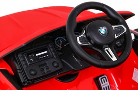 Carro elétrico para Crianças 12V BMW DRIFT M5 Frente Rodas Eva, Traseira Plástico especial para função DRIFT Vermelho