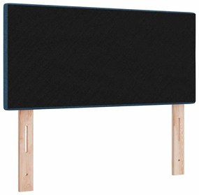 Cabeceira vidaXL com botão estofada azul 100 cm tecido
