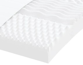 Colchão de espuma 90x220 cm 7 zonas dureza 20 ILD branco