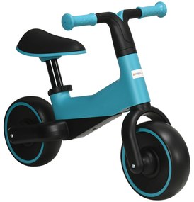 AIYAPLAY Bicicleta sem Pedais para Crianças acima de 18 Meses Bicicleta Infantil para Bebé com Assento Ajustável em 30-36,5 cm Rodas de Ø19 cm Carga 25 kg 66,5x34x46,5 cm Azul
