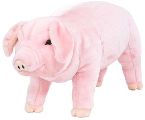 Brinquedo de montar porco peluche rosa XXL