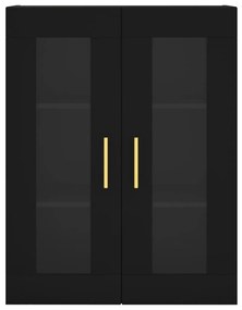 Armário de parede 69,5x34x90 cm preto