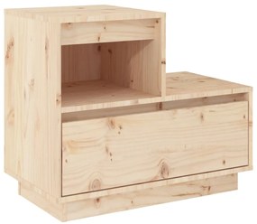 Mesas de cabeceira 2 pcs 60x34x51 cm madeira de pinho maciça
