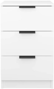 Mesas de cabeceira 2 pcs 40x36x65 cm branco