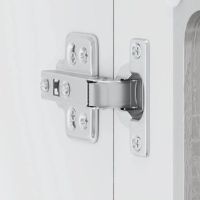 Armário de parede de cozinha porta vidro Lucca cinza sonoma