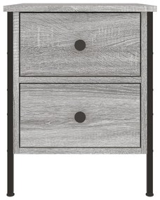 Mesa cabeceira 40x42x50 cm derivados de madeira cinzento sonoma