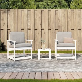 Conjunto de Jardim - 2 Poltronas e 1 Mesa - Madeira de Pinho Maciça -