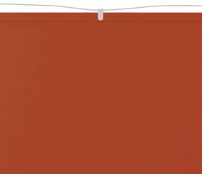 Toldo vertical 140x420 cm tecido oxford cor terracota
