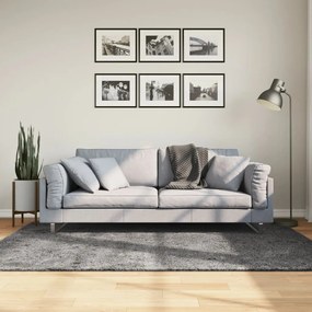 vidaXL Tapete pelo curto macio e lavável HUARTE 140x200 cm antracite