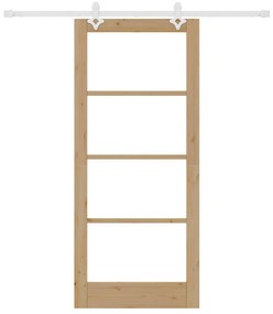 Conjunto de Porta Deslizante com Hardware vidaXL 86x198,5 cm Madeira M