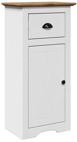 3 pcs conjunto de móveis WC BODO pinho maciço branco castanho