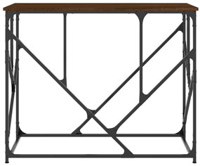 Mesa consola 100x40x80cm derivados de madeira carvalho castanho