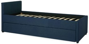 Cama dupla em tecido azul marinho 90 x 200 cm MARMANDE Beliani