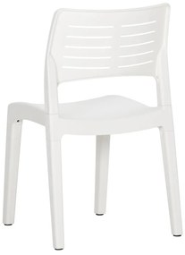 Cadeiras de jardim 2 pcs polipropileno branco