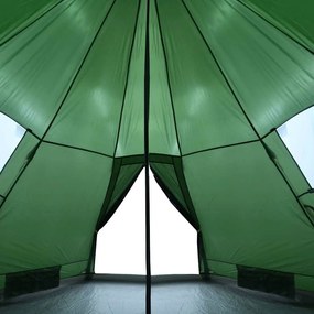 Tenda de campismo tipi para 4 pessoas impermeável verde