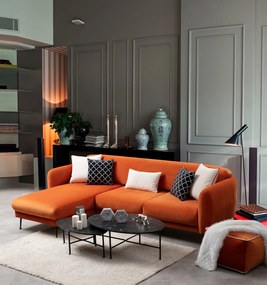 Sofá-Cama de Canto Sevilla – Laranja – 270 x 170 cm