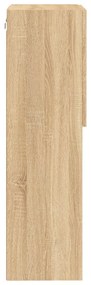 Móvel de TV com luzes LED 40,5x30x102 cm carvalho sonoma