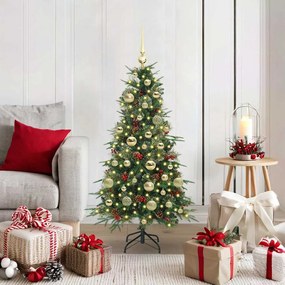 vidaXL Árvore de Natal Articulada Artificial Verde 120 cm PE e PVC