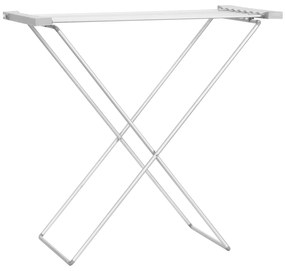 Estendal Elétrico Dobrável 120W Estendal Elétrico de Roupa com Estrutura de Liga de Alumínio 94x50x90cm Prata