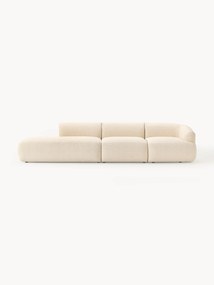 Módulo chaise longue XL em bouclé Sofia