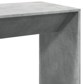 Mesa de bar 102x50x103,5 cm derivados madeira cinzento cimento