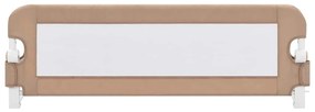 Barra segur. cama infantil 120x42cm poliéster cinza-acastanhado