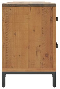 Armário de arrumação 110x30x45 cm pinho maciço castanho