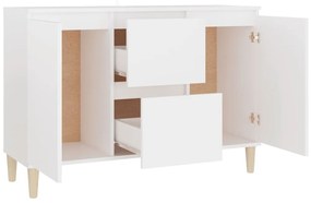 Aparador 101x35x70 cm derivados de madeira branco