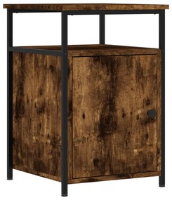 Mesas cabeceira 2pcs 40x42x60cm deriv. madeira carvalho fumado