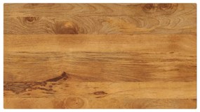 Tampo de mesa retangular 100x50x3,8 cm mangueira maciça