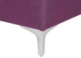 Sofá de canto 4 lugares em tecido violeta à direita ABERDEEN Beliani