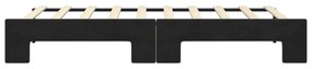 Sofá-cama com gavetão 90x190 cm veludo preto