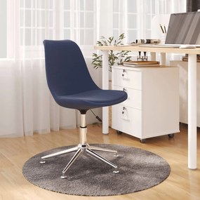 vidaXL Cadeira de escritório giratória tecido azul
