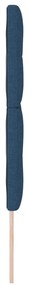 Cabeceira vidaXL Botões Almofadados Azul 140 cm Tecido
