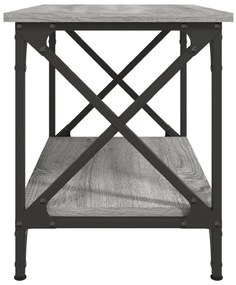 Mesa de apoio 55x38x45 cm derivados de madeira cinzento sonoma