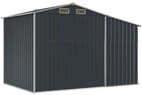 Abrigo de jardim 277x192,5x179 cm aço galvanizado antracite