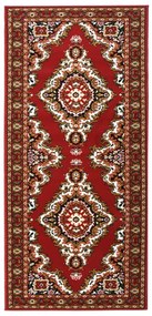vidaXL Passadeira 80x150 cm polipropileno vermelho oriental