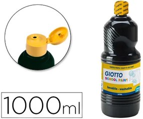 Guache Escolar Lavavel Giotto 1000 ml Preto