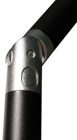 Guarda-sol de jardim Flores Luxe 300 cm redondo cru