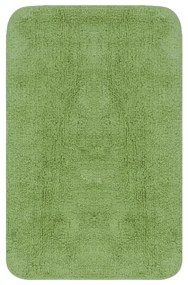 Conjunto tapetes de casa de banho 3 pcs tecido verde