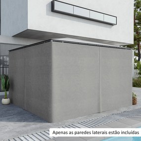 4 Paredes Laterais para Tenda 352x205 cm Laterais para Tenda Universal