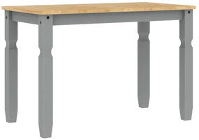 Mesa de jantar Corona 112x60x75 cm madeira pinho maciça cinza