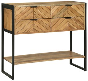 Mesa de Consola 90x35x80 cm Madeira Sólida Acácia