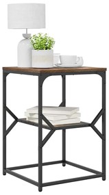 Mesa Lateral vidaXL Carvalho Defumado 41x40x60 cm Madeira Engenharia