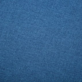 Sofá de 3 lugares estofos de tecido 172x70x82 cm azul